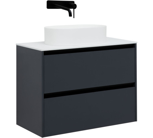Тумба под раковину Allen Brau Activity 90 1.34005.AM антрацит матовый/черный браш