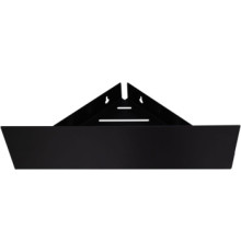 Полка Aquanet Магнум 28x28 черная матовая, угловая