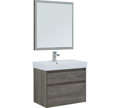 Мебель для ванной Aquanet Nova Lite 75 дуб рошелье (2 ящика)