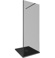 Душевая перегородка Allen Brau Infinity 1 80 3.21004.BBA.T черный браш