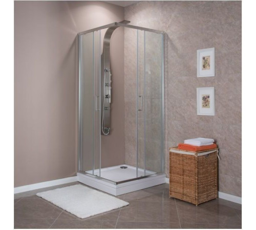 Душевой уголок Aquanet Alfa Cube NAA1142 100x100, прозрачное стекло