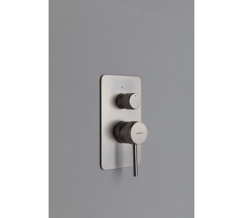 Смеситель для душа Allen Brau Priority X2 5.31011-BN (с внутренней частью, 2 выхода) никель браш