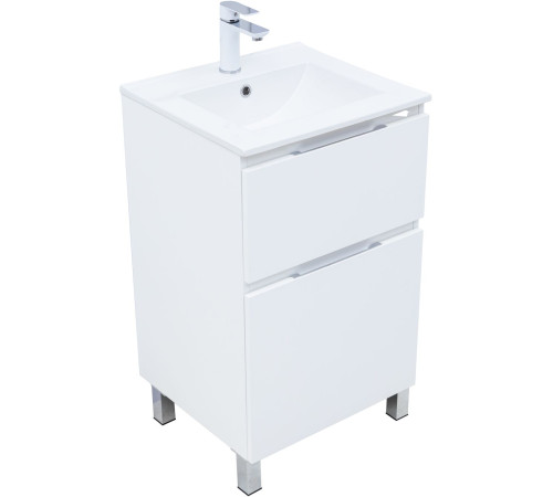 Тумба под раковину Aquanet Алвита New 50 напольная, белый матовый