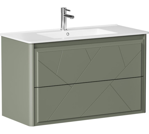 Тумба под раковину Allen Brau Paris 100 1.360002.CGM олива матовый