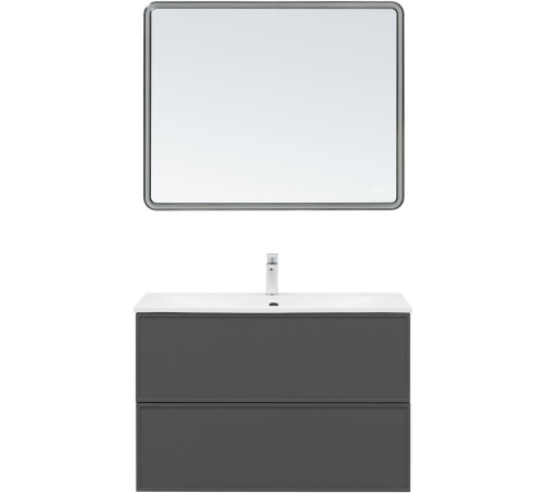 Тумба под раковину Aquanet Арт 90 ясень графит