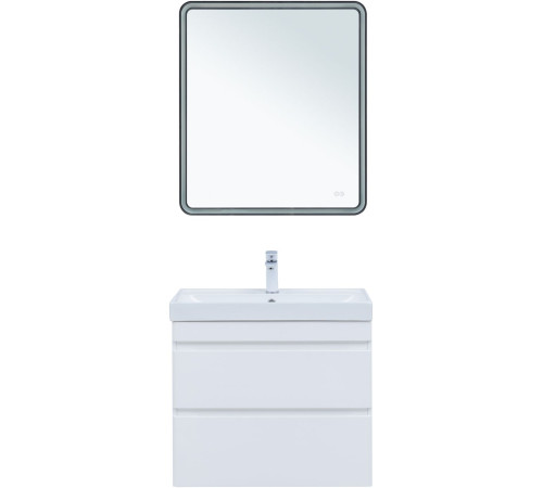 Тумба под раковину Aquanet Слим 80 белый сатин