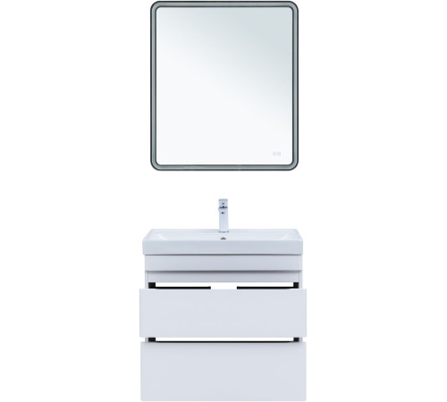 Тумба под раковину Aquanet Слим 80 белый сатин