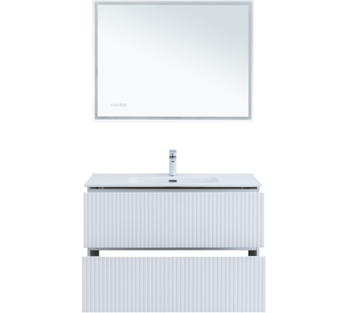 Тумба под раковину Aquanet Джейн 100 белый матовый