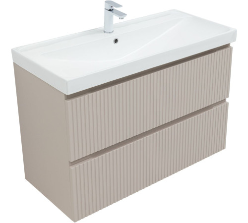 Тумба под раковину Aquanet Джейн (Flat) 90 бежевый