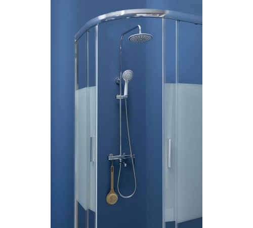 Душевой уголок Aquanet Practic AE10-Q-90x90U-CP 900x900, прозрачное, матовое стекло