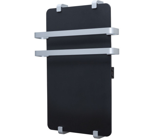 Полотенцесушитель электрический Allen Brau Infinity 60x44 с рейлингом 2.0 и креплением, серебро браш