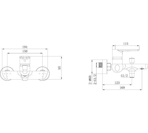 Смеситель для ванны Allen Brau Eclipse 2.0 5.E1A03-31 черный матовый