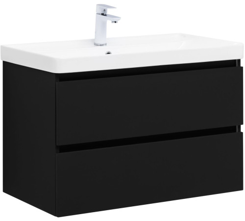 Тумба под раковину Aquanet Вега 2.0 80 черный