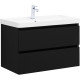 Тумба под раковину Aquanet Вега 2.0 80 черный