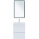 Тумба под раковину Aquanet Слим 50 белый сатин