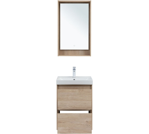 Тумба под раковину Aquanet Милан 50 дуб светлый