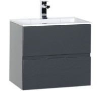 Тумба с раковиной Aquanet Алвита 60 серый антрацит