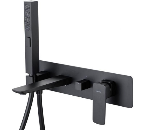 Смеситель для ванны с душем Allen Brau Infinity 5.21007-31 (с внутренней частью) черный матовый