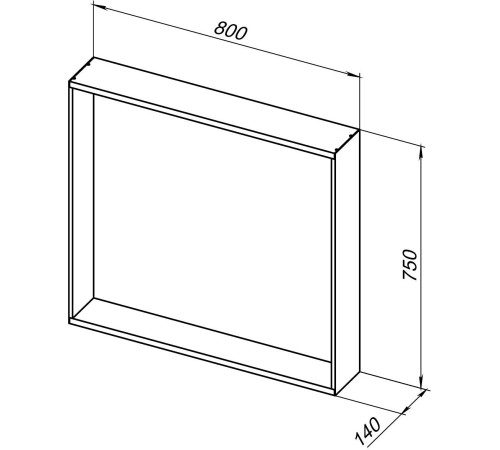 Зеркало Allen Brau Reality 80 1.32018.03 латунь браш