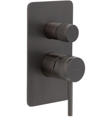 Смеситель для ванны Allen Brau Priority 5.31011-MG (с внутренней частью, 2 выхода) графит браш