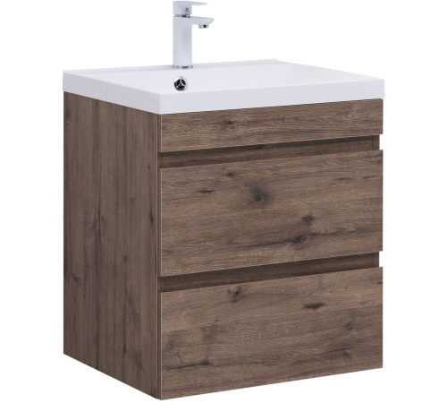 Тумба под раковину Aquanet Нота New 60 дуб веллингтон табак