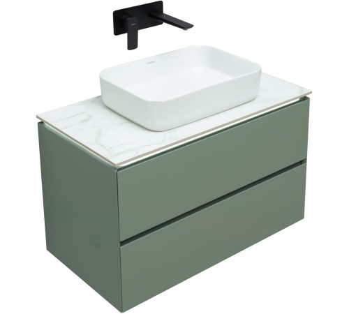 Тумба под раковину Allen Brau Infinity 85 1.21001.CGM олива матовый