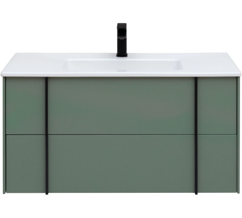 Тумба под раковину Allen Brau Reality 100 1.32007.CGM олива матовый