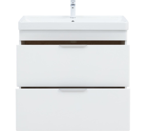 Тумба под раковину Aquanet Ирис New 90 напольная, белый глянец