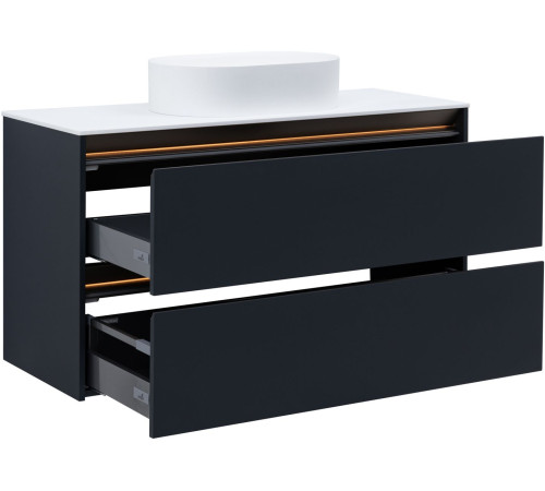 Тумба под раковину Allen Brau Activity 120 1.34015.AM антрацит матовый/олива браш