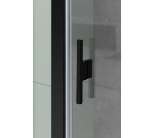 Душевой уголок Allen Brau Priority 140x90 3.31036.BBA + 3.31045.BBA черный браш