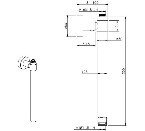 Удлинитель для штанги Allen Brau Priroity/Fantasy никель браш