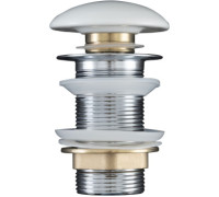 Донный клапан Aquanet белый, без перелива