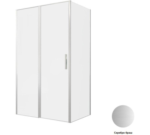 Душевой уголок Allen Brau Priority 120x80 3.31008.BA + 3.31014.BA серебро браш