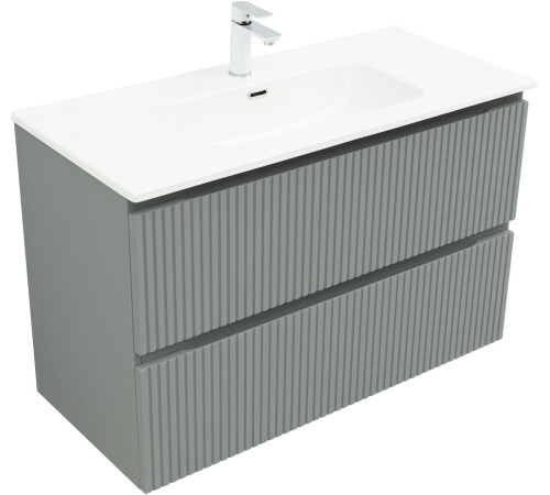 Тумба под раковину Aquanet Джейн (Flat) 100 мисти грин