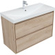 Тумба под раковину Aquanet Милан 100 дуб светлый