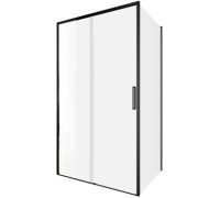 Душевой уголок Aquanet Pleasure Evo 110x90 AE65-110x90-BT профиль черный, прозрачное стекло