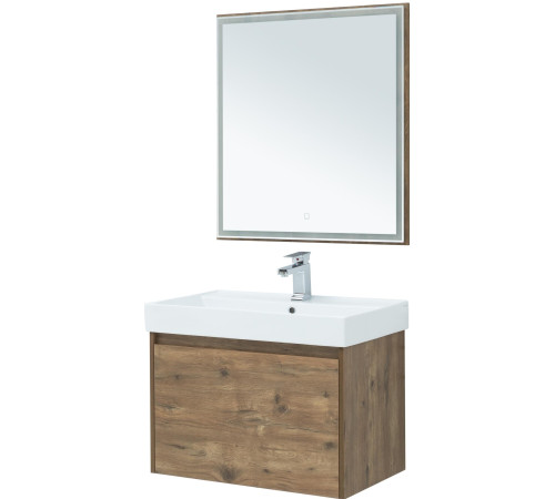 Зеркало Aquanet Nova Lite 75 дуб рустикальный LED