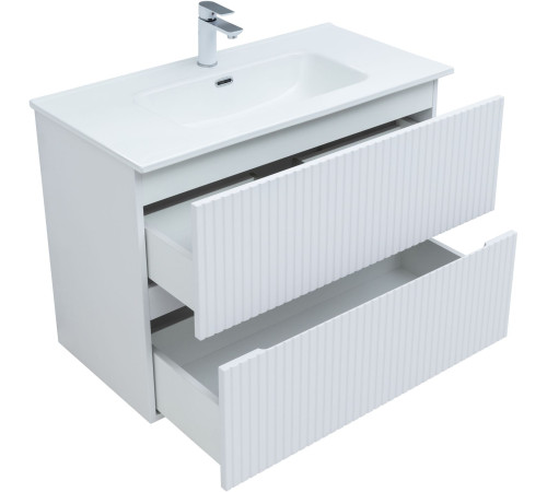 Тумба под раковину Aquanet Джейн 90 белый матовый