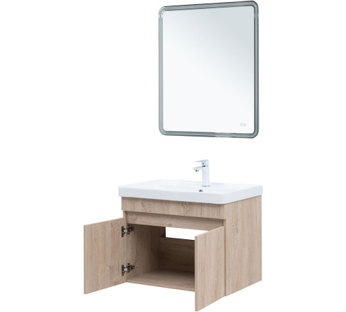 Тумба под раковину Aquanet Оптима 70 дуб светлый