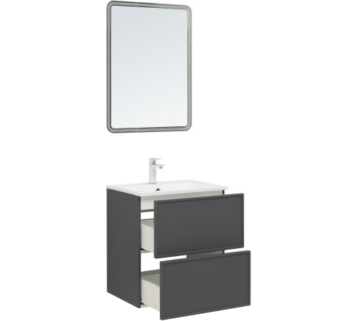 Тумба под раковину Aquanet Арт 60 ясень графит