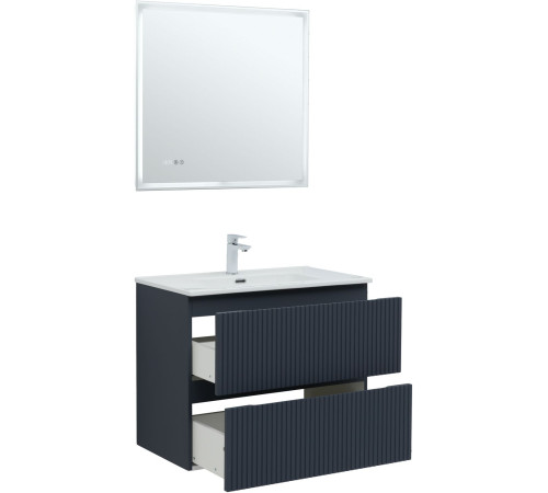 Тумба под раковину Aquanet Джейн (Flat) 80 маренго