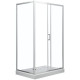 Душевая дверь Aquanet SD-1000A 100, прозрачное стекло