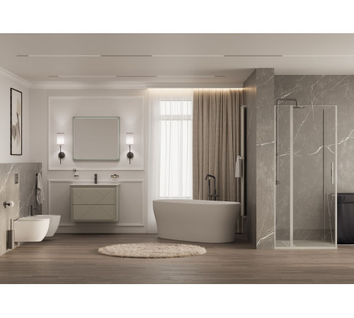 Тумба под раковину Allen Brau Paris 80 1.360001.PGM платина матовый