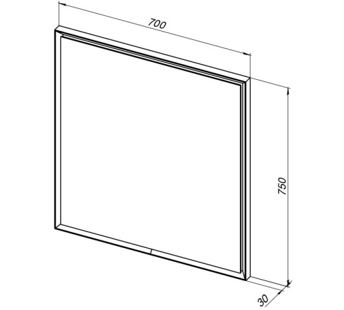 Зеркало Allen Brau Activity 70 1.340026.AM антрацит матовый/черный браш