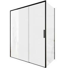 Душевой уголок Aquanet Pleasure Evo 160x80 AE65-160x80-BT профиль черный, прозрачное стекло