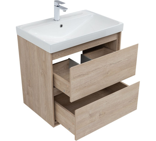 Тумба под раковину Aquanet Милан 70 дуб светлый