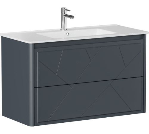 Тумба под раковину Allen Brau Paris 100 1.360002.AM антрацит матовый