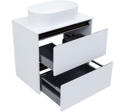 Тумба под раковину Allen Brau Activity 70 1.34003.WM белый матовый/черный браш