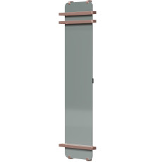 Полотенцесушитель электрический Allen Brau Infinity 180x44 с зеркалом, рейлингом 2.0 и креплением, медь браш