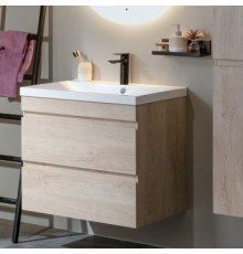 Тумба под раковину Aquanet Нота New 60 дуб светлый